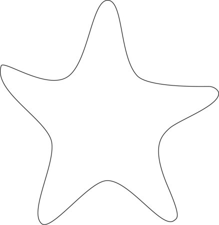 Раскраска морскиизвезды