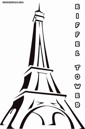 Эйфелева башня раскраска
