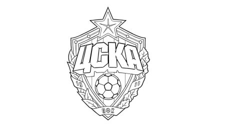 Белая эмблема ЦСКА