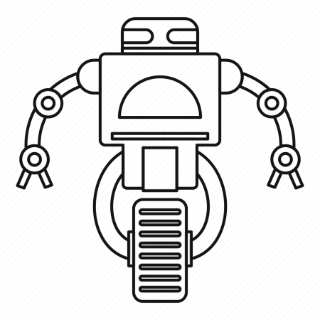 Робот на колесиках раскраска