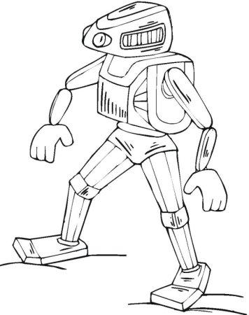 Робот полиция раскраска