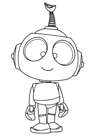 Робот раскраска для детей