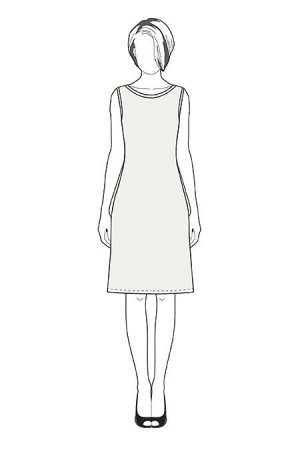 Фигура девушки для рисования одежды