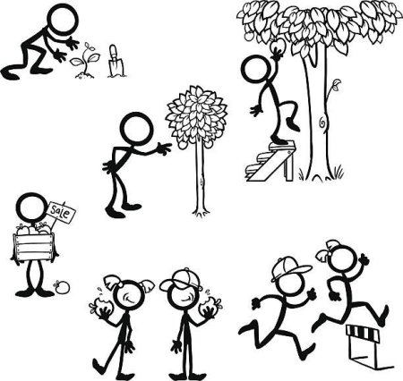 Векторные человечки для презентации