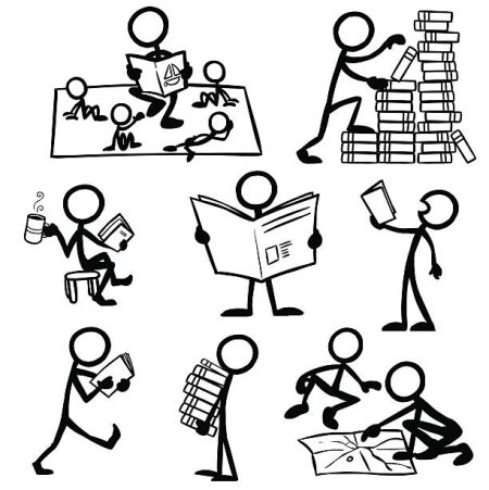 Контурные изображения наложенные друг на друга