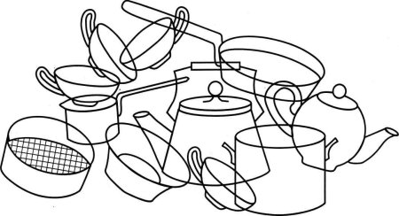 Раскраска маленькие растения