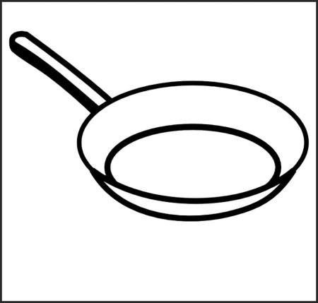 Сковородка раскраска