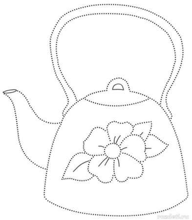 Чайник раскраска
