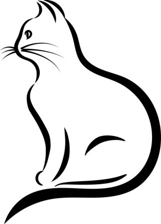 Силуэт кошки