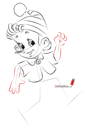 Золотой ключик или приключения Буратино раскраска