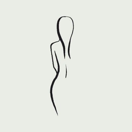 Очертания женской фигуры