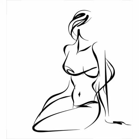 Силуэт женского тела