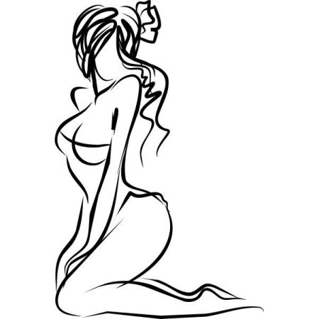 Силуэт женского тела