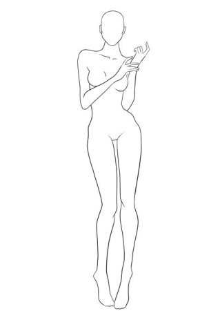 Очертания девушки