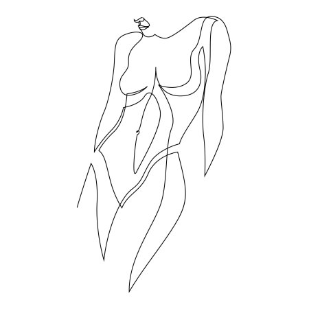 Очертания женского тела