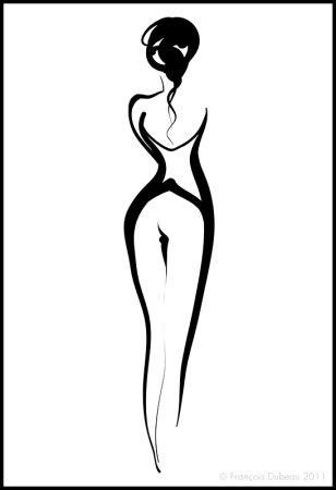 Очертания женского тела