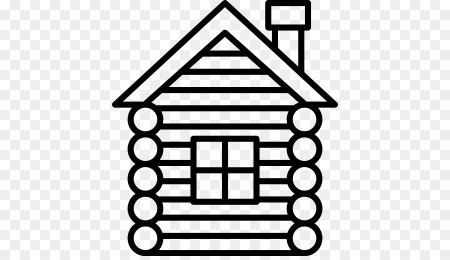 Изба раскраска для детей