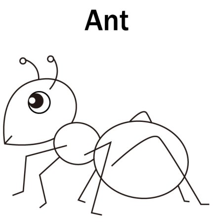 Ant трафарет для детей