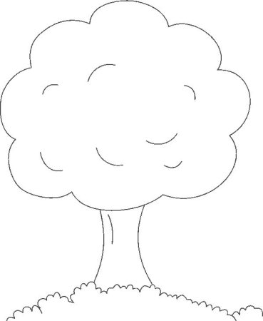 Яблоня раскраска для детей