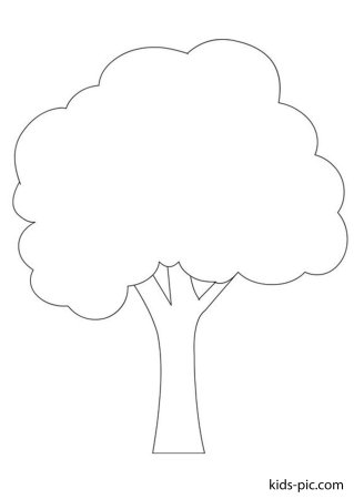 Осеннее дерево раскраска для детей