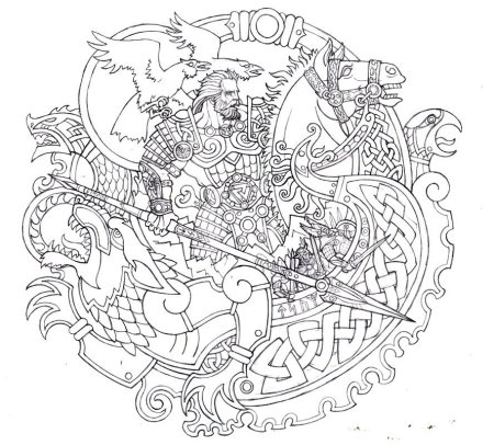 Викинг воин вектор