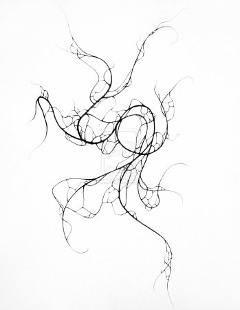 Абстракция карандашом