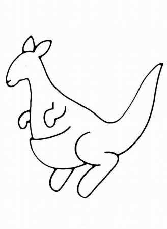 Кенгуру раскраска