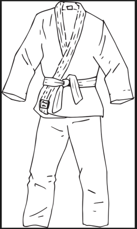 Кимоно раскраска