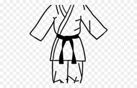 Кимоно карате нарисовать