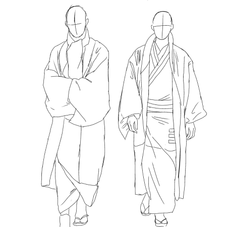 Кимоно сбоку референс
