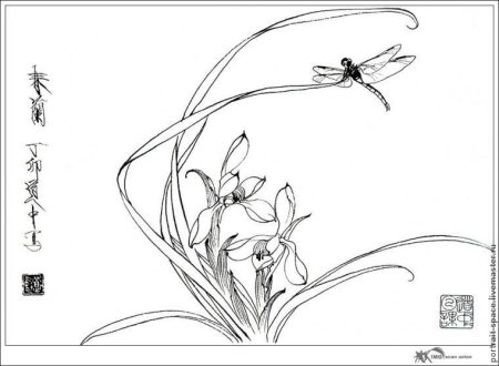 Китайские рисунки карандашом