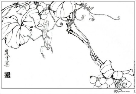 Контуры для китайской живописи