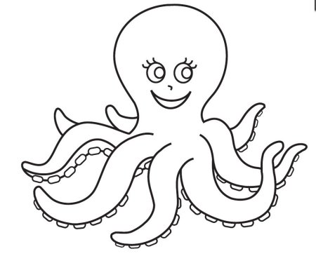 Рисование осьминог