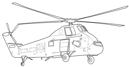 Раскраска вертолет ми 26