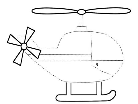 Трафарет вертолета