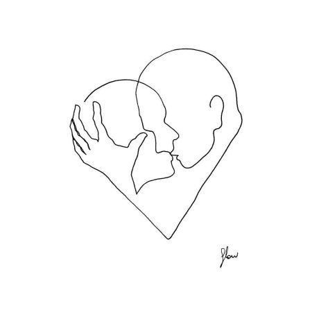 Сердце одной линией