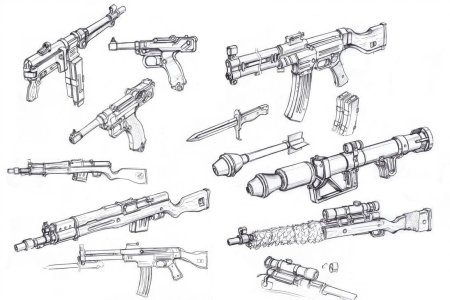 Пистолет Tec-9 чертежи