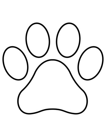 Трафарет лапки