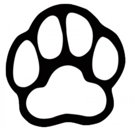 Трафарет лапки