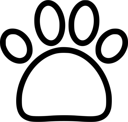 Значок собачьей лапки