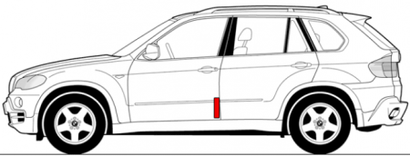 Контур БМВ Икс 3 сбоку