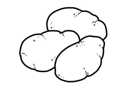 Картофель раскраска