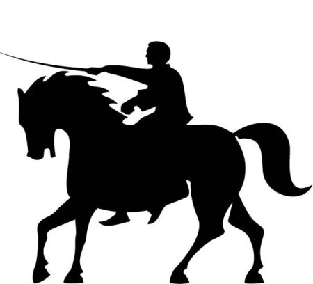 Всадник силуэт