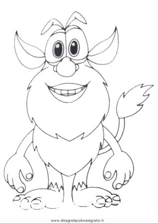 Раскраска Буба Домовенок