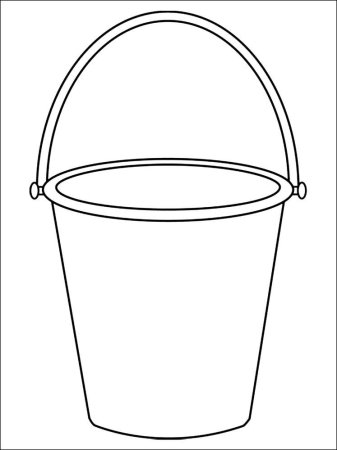 Ведро раскраска