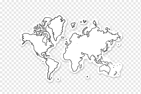 Карта мира контур
