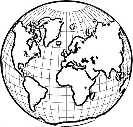 Планета земля раскраска