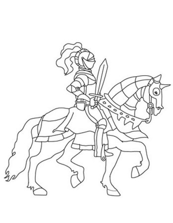 Рыцарь зарисовка