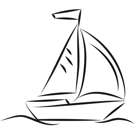 Парусник раскраска