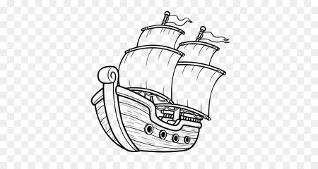 Раскраска. Кораблик